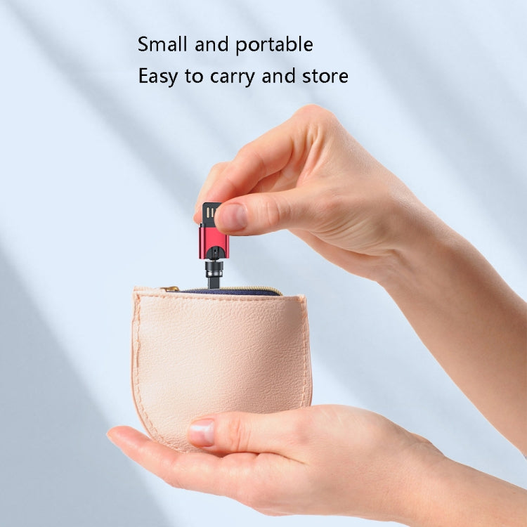 USB Portable Magnetic Adapter, Random Colors Delivery, Model: Data Function(3 in 1)