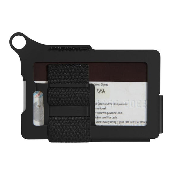Metal Fabric Credit Card Holder Men Wallets(Black)
