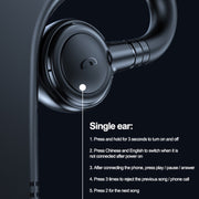 M99 Bluetooth V5.2 Single Earhook Business Headphone(Black+Blue)
