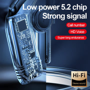 M99 Bluetooth V5.2 Single Earhook Business Headphone(Black+Blue)