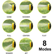 8 in 1 Car Wash Foam Pot Water Sprinkler(Green)