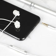 EN3900 3.5mm Plug In-Ear Wired Control Earphone with Mic(White)