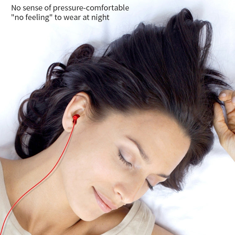EN3900 3.5mm Plug In-Ear Wired Control Earphone with Mic(Red)