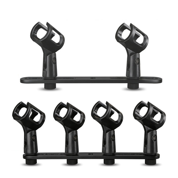 A18 Four-headed  Microphone Clip Aluminum Pole Microphone Accessories