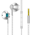 TS5000 3.5mm Metal Subwoofer Wired Earphone(Silver Gray) - Normal Style Earphone by PMC TechLife | Online Shopping South Africa | PMC TechLife
