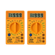 2 PCS ANENG DT830G Portable Digital Multimeter(Yellow)