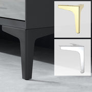 LH-J0016 Metal TV Cabinet Sofa Leg, Height: 10cm(Matte Black)