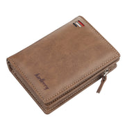 Baellerry D3216 Men Short Vertical Multi-Card Snap Coin Purse(Khaki)