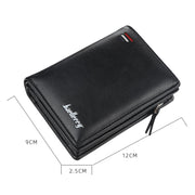 Baellerry D3216 Men Short Vertical Multi-Card Snap Coin Purse(Brown)