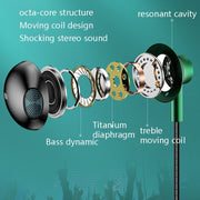 TS6800 3.5mm Metal Elbow Noise Cancelling Wired Game Earphone(Silver Gray)