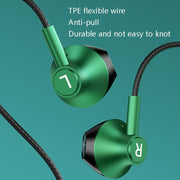 TS6800 3.5mm Metal Elbow Noise Cancelling Wired Game Earphone(Silver Gray)