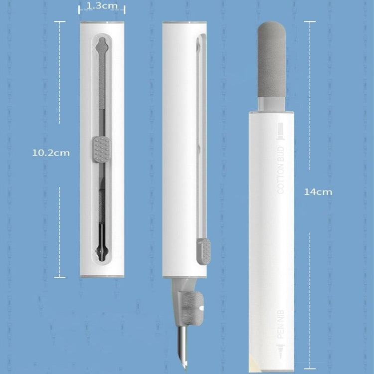 Q5 Bluetooth Earphone Telescopic Cleaning Pen Brush(White)