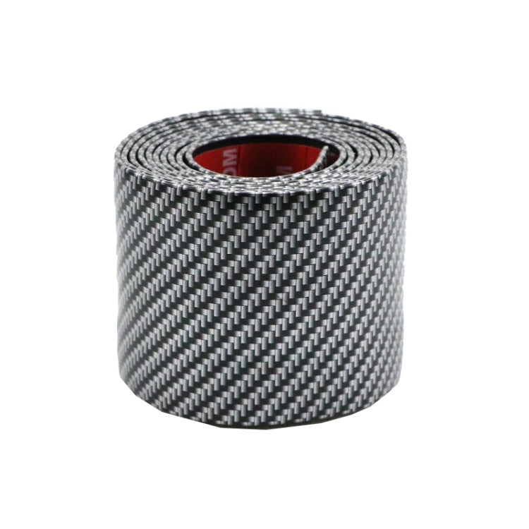 1m Car Bumper Anti-Collision Strip, Color: Carbon Fiber Black 7cm
