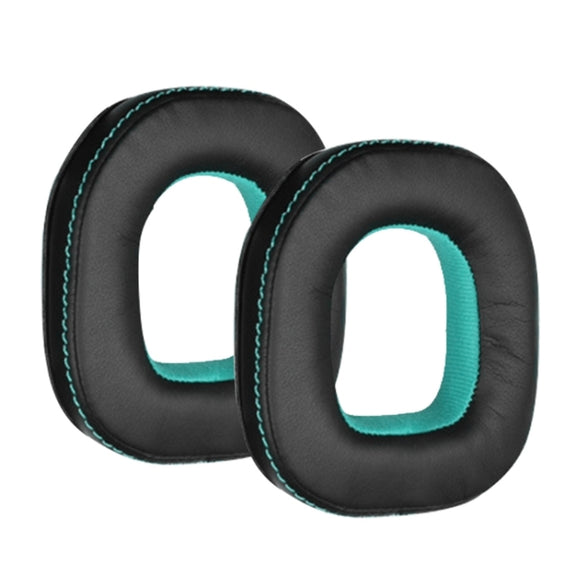 2pcs Sponge Earpad For Logitech Astro A50 Gen3/Gen4 Headset(Black+Light Green)
