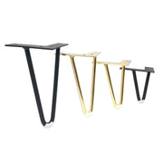 LH-S0006 Metal Furniture Support Legs, Height: 12cm(Titanium)