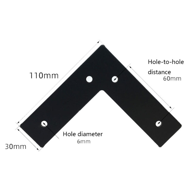 LH-S0006 Metal Furniture Support Legs, Height: 12cm(Titanium)