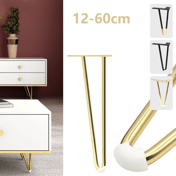 LH-S0006 Metal Furniture Support Legs, Height: 15cm(Titanium)