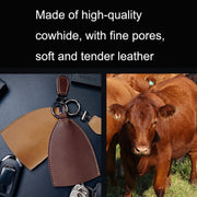 18Y-009 Vintage Handmade Leather Car Pull-Out Key Case(Plant Tanned Leather)
