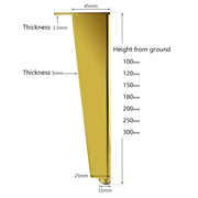 Adjustable All Aluminium Furniture Stand Legs, Height: 35cm(Silver)