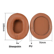 1 Pair Sponge Earmuff for Audio-Technica ATH-M50 / M40 / M50X / MSR7, Color: Sheepskin-Khaki