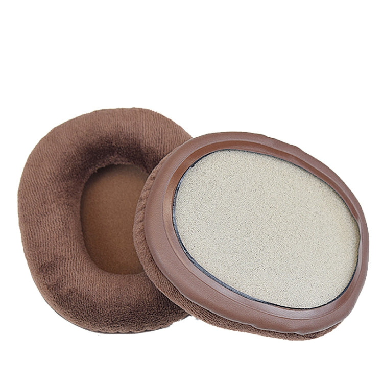 1 Pair Headset Earmuffs For Audio-Technica ATH-M50X/M30X/M40X/M20X, Spec: Brown-Fluff