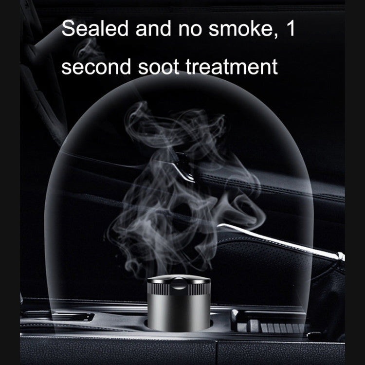 Car Ashtray With LED Ambient Light(Black)