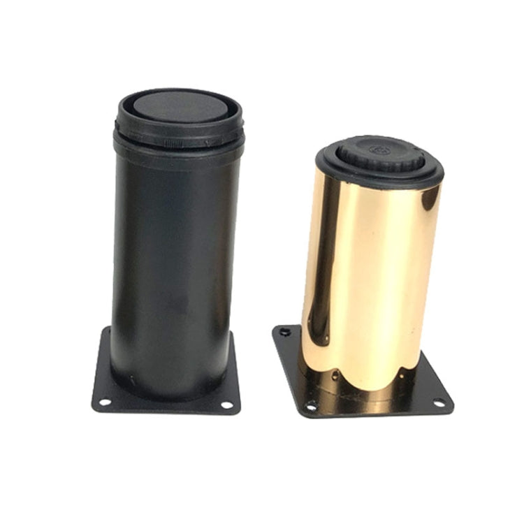 LH-OU050 Thickened Stainless Steel Furniture Support Legs, Height: 12cm(Matte Black)