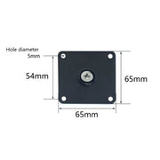 LH-OU050 Thickened Stainless Steel Furniture Support Legs, Height: 12cm(Matte Black)