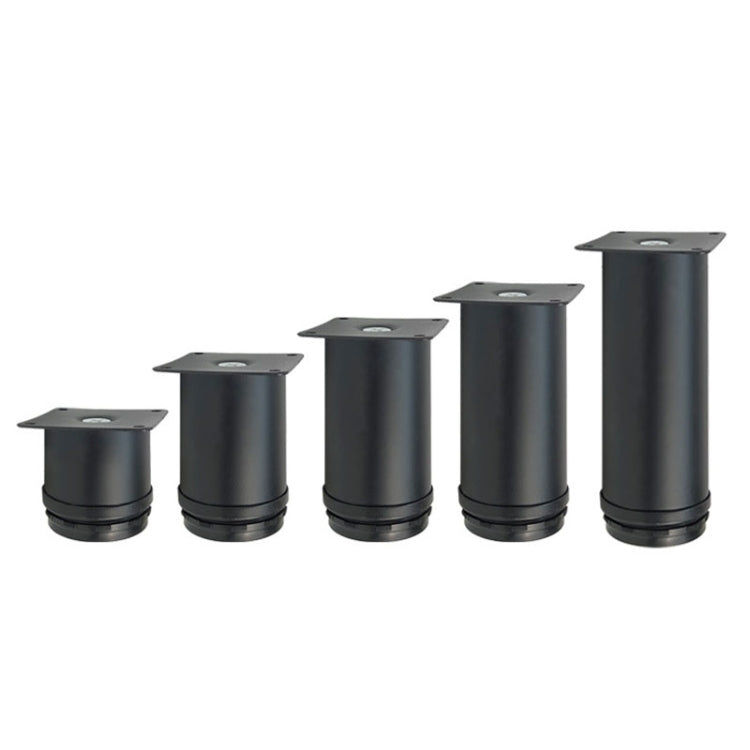 LH-OU050 Thickened Stainless Steel Furniture Support Legs, Height: 12cm(Matte Black)