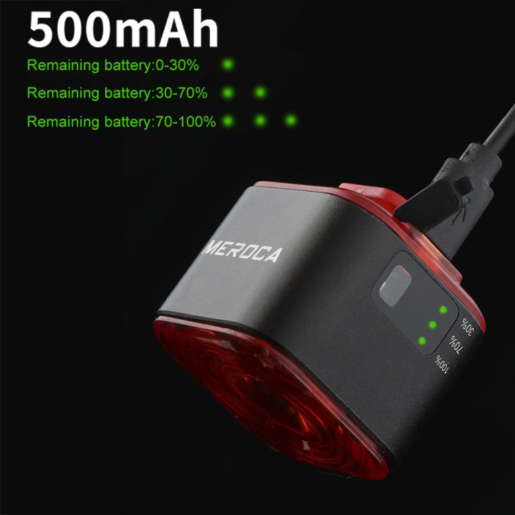 MEROCA XC02 Smart Light-Sensitive Brake Induction Taillight(Cushion Mounting)