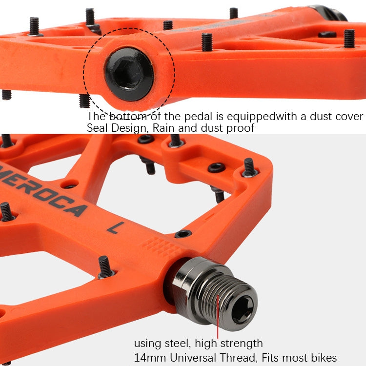 MEROCA Mountain Bike Nylon Pedal(Purple)