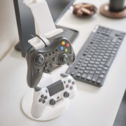 Gamepad Storage Rack Desktop Headphone Storage Rack, Color:  3 Floors White
