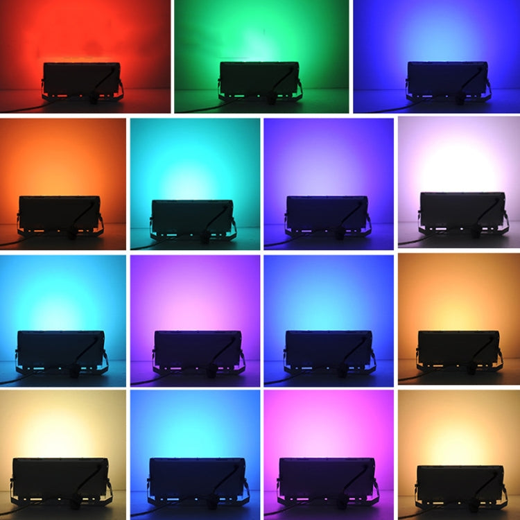 50W LED RGB Water-resistant Ultra-light Outdoor Flood Light with Remote Control