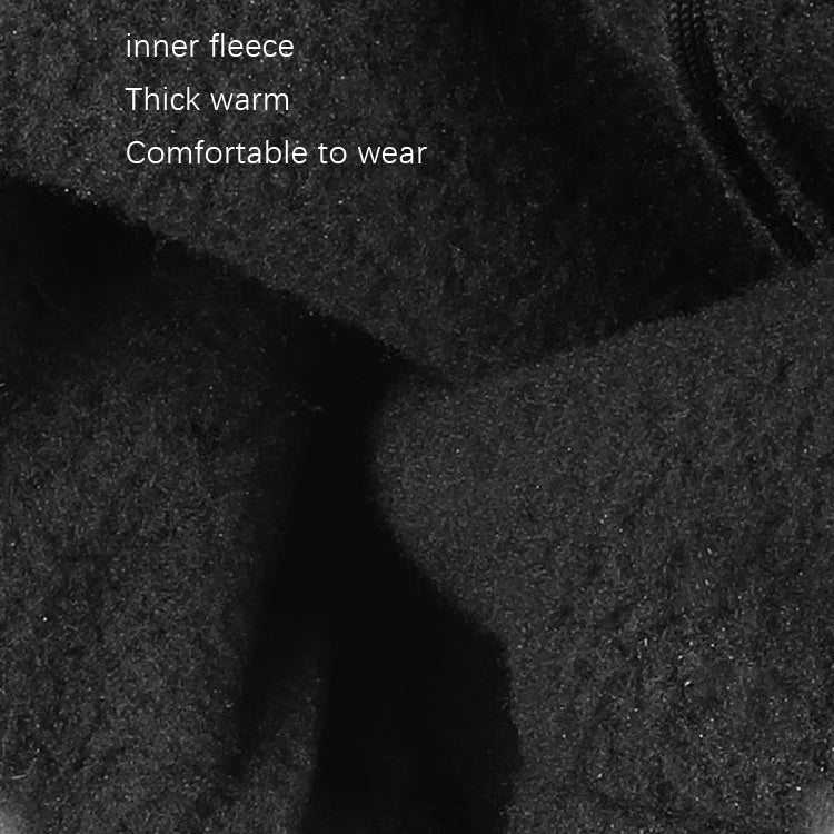 Outdoor Sports Velvet Anti-Slip Glove, Size: M(Black)