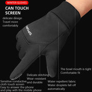 Outdoor Sports Velvet Anti-Slip Glove, Size: L(Black)