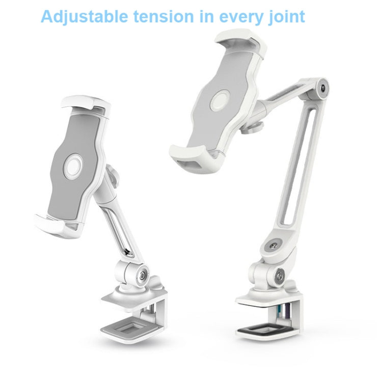 203B Snap-On Lazy Mobile Phone Bracket Bedside Desktop Tablet Bracket(White)