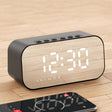 Havit M3 Subwoofer Mini Mirror Clock Bluetooth Speaker, Spsc: 1200mAh (Black��� - Desktop Speaker by Havit | Online Shopping South Africa | PMC TechLife | Buy Now Pay Later Mobicred