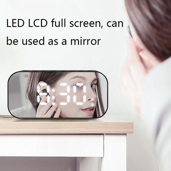 Havit M3 Subwoofer Mini Mirror Clock Bluetooth Speaker, Spsc: 1200mAh (White)
