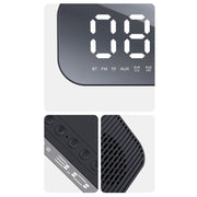 Havit M3 Subwoofer Mini Mirror Clock Bluetooth Speaker, Spsc: 1200mAh (White)