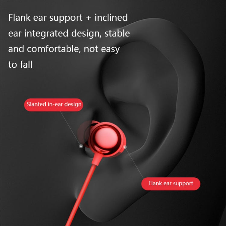 Havit i30 Mini Neck-Mounted Magnetic Sports Bluetooth Earphone(Red)
