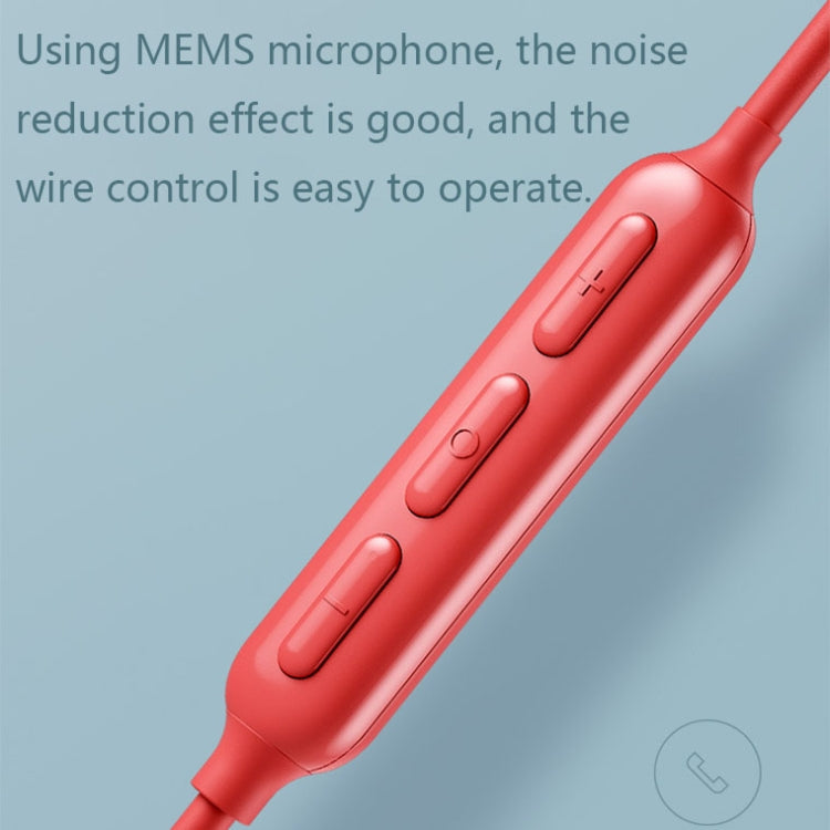 Havit i30 Mini Neck-Mounted Magnetic Sports Bluetooth Earphone(Red)