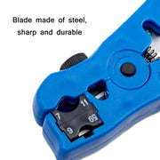 Electrician Multifunctional Coaxial Cable Stripper(Blue PE Bag)