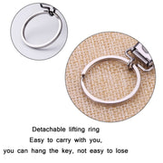 Stainless Steel Folding Nail Clippers with Keychain(Silver)