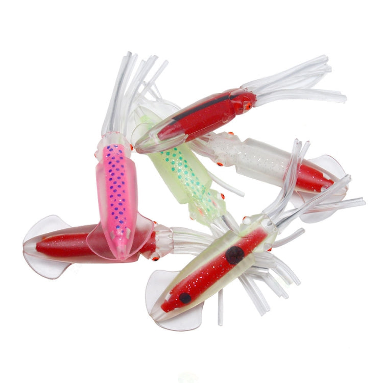 6 PCS / Bag HENGJIA SO1516 12cm / 15cm Colorful Octopus Fake Bait(12cm)