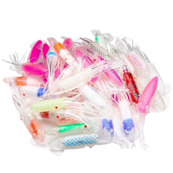 6 PCS / Bag HENGJIA SO1516 12cm / 15cm Colorful Octopus Fake Bait(12cm)