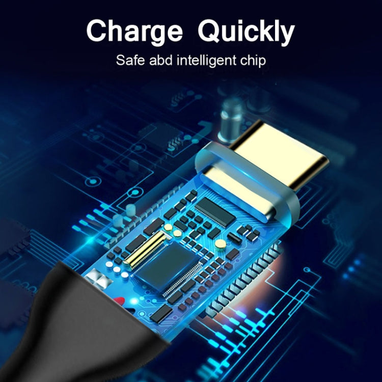 QGeeM QG-CC03 Type-C to Type-C USB3.1 Data Cable, Length: 1.2m(Black)