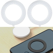 2 PCS T12 Stripe Pattern Magnetic Suction Wireless Charger Magnetic Sheet(White)