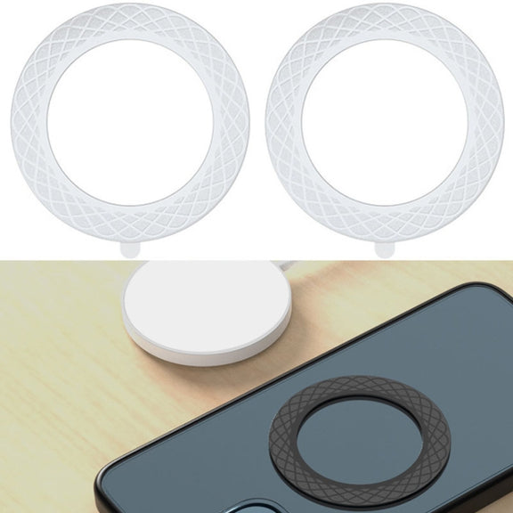 2 PCS T12 Stripe Pattern Magnetic Suction Wireless Charger Magnetic Sheet(White)