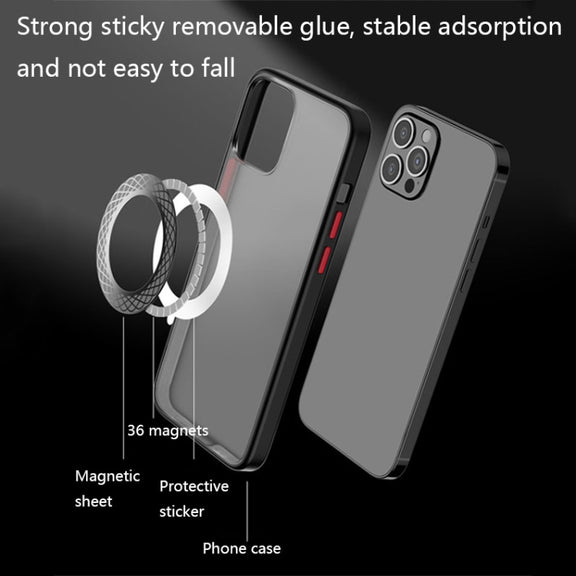 2 PCS T12 Stripe Pattern Magnetic Suction Wireless Charger Magnetic Sheet(White)