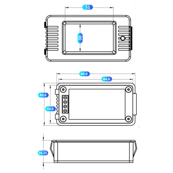 Peacefair English Version Multifunctional AC Digital Display Power Monitor, Specification: 5A